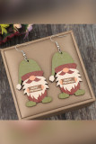 Merry Christmas Wooden Earrings 