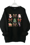 Retro Christmas Coquette Bow Girly Print Graphic Sweatshirt