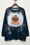 Pumpkin Season Print Long Sleeves Top