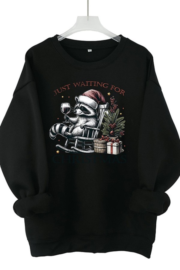 Just Waiting for Christmas Graphic Sweatshirt