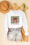 Merry Christmas Bow Graphic Sweatshirt