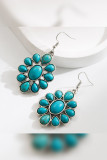 Turquoise Alloy Earrings 