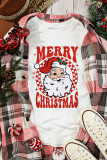 Beige MERRY CHRISTMAS Christmas Claus Graphic Drop Shoulder Sweatshirt