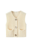 Sleeveless Knitting Vest 