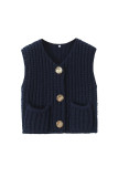 Sleeveless Knitting Vest 