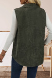 Corduroy Sleeveless Vest Coat 