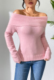 Off Shoulder Knitting Sweater 