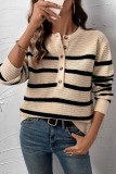 Stripes Knitting Sweater 