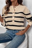 Stripes Knitting Sweater 