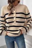 Stripes Knitting Sweater 