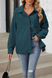 Solid Color Button Up Corduroy Shirt 
