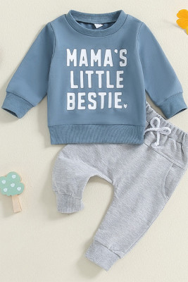 Letter Print 2PCS Kids Set 