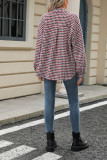Houndstooth Pockets Woolen Coat 