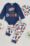Kids Rugby Print 3PCS Set 