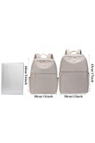 PU Leather Zipper Backpack