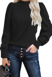 Solid Color Long Sleeves Knitting Top 
