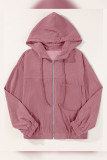 Corduroy Hooded Jacket Coat 
