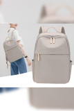 PU Leather Zipper Backpack