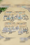 Bohemia Turquoise Earrings Set 