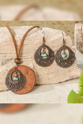 Bohemia Turquoise Earring and Bracelet Set 
