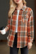 Brown Plaid Button Up Shirt 