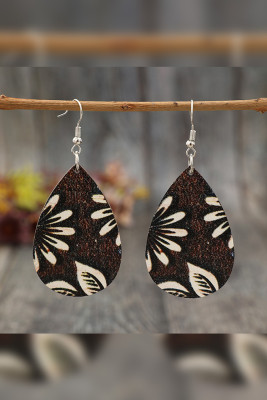 Daisy Wooden Earrings