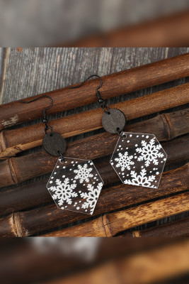 White SnowFlake Earrings 