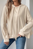 Apricot Ruffle Sweatshirt 
