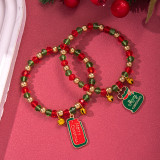 Christmas Colorful Beads Bracelet 