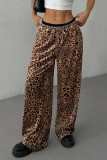 Leopard Wide Leg Pants 