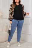 Plus Size Raglan Sleeves Top 