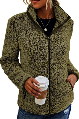 Fleece Zipper Coat 