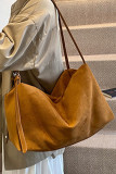 Suede Zipper Crossbody Bag Tote Bag 