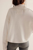 Solid Color Pockets Front Open Cardigan 