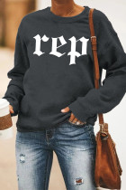 Letter Print Graphic Sweatshirt