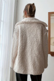 White Wool Fleece Coat 