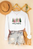 Christmas Tree Print Graphic Sweatshirt