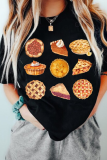 Black Thanksgiving Pumpkin Pies Dessert Graphic Tee