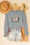 Christmas Tree Print Graphic Sweatshirt