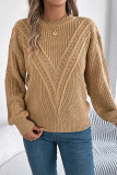 Eyelet Knitting Sweater 