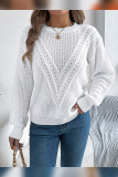 Eyelet Knitting Sweater 