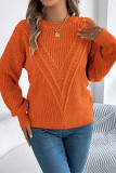 Eyelet Knitting Sweater 