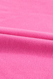 Bonbon Fleece Lined Half Zipper Kangaroo Pockets Loose Hoodie