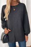Dark Grey Sweatshirt with Pocket 