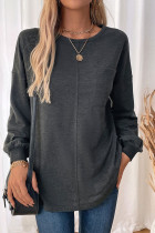 Dark Grey Sweatshirt with Pocket 