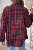 Red Plaid Button Up Shirt 