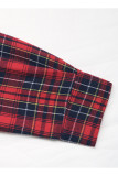 Red Plaid Button Up Shirt 
