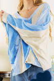 Stitching Outside Colorblock Top 