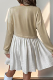 Colorblock Splicing Dress 
