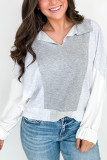 Colorblock Splicing Sweatshirt 